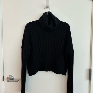All saints Black Turtleneck Sweater